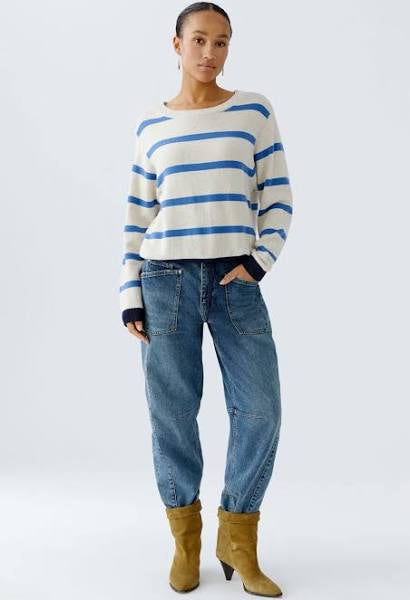 Blue Striped Knit
