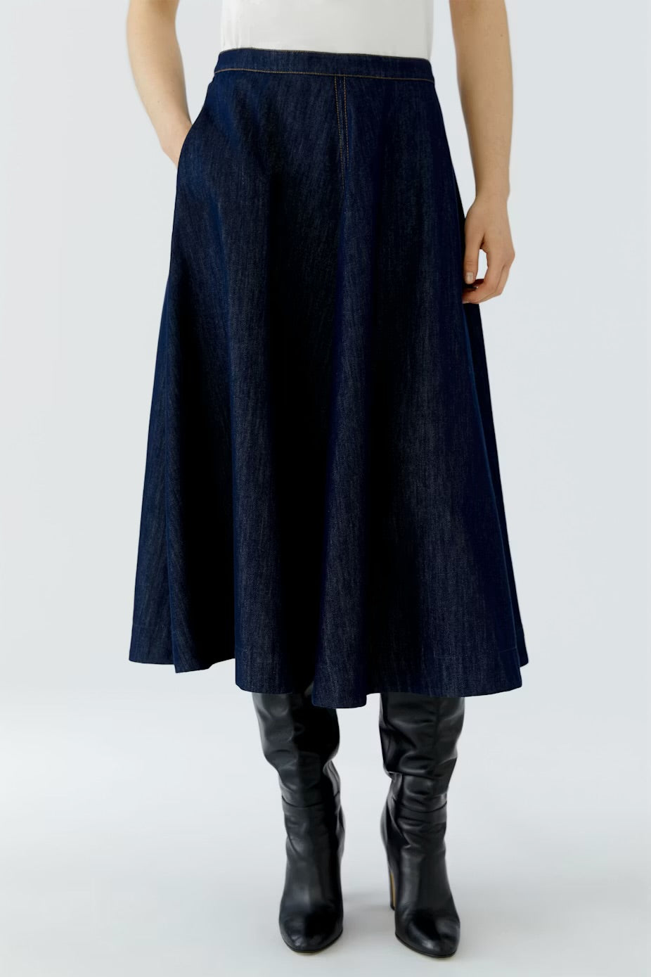 A-Line Denim Skirt