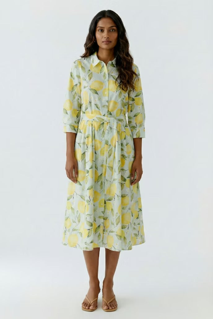 Lemon Printed Dress