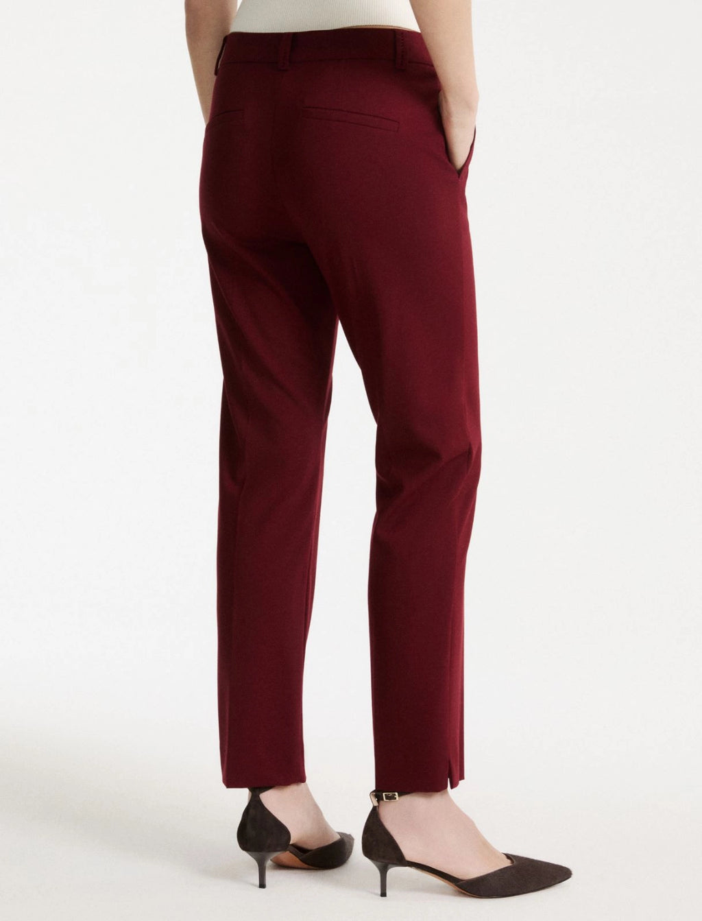 Wine Trouser suit