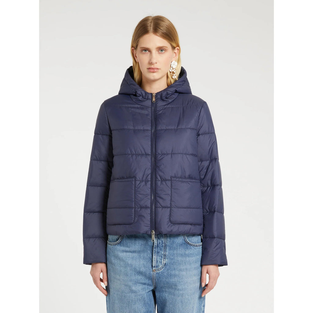 Navy Quilted Jacket