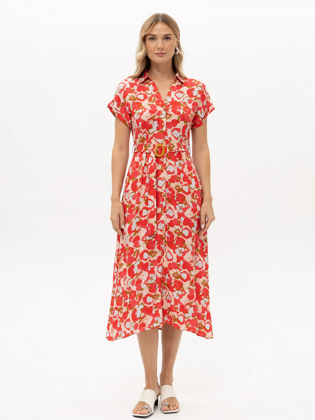 Red Floral Dress