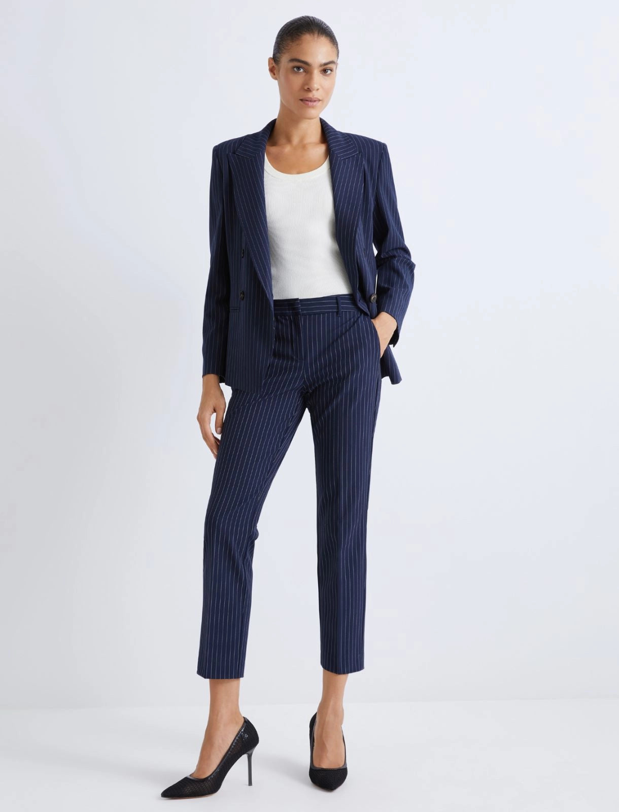 Navy Trouser-suit