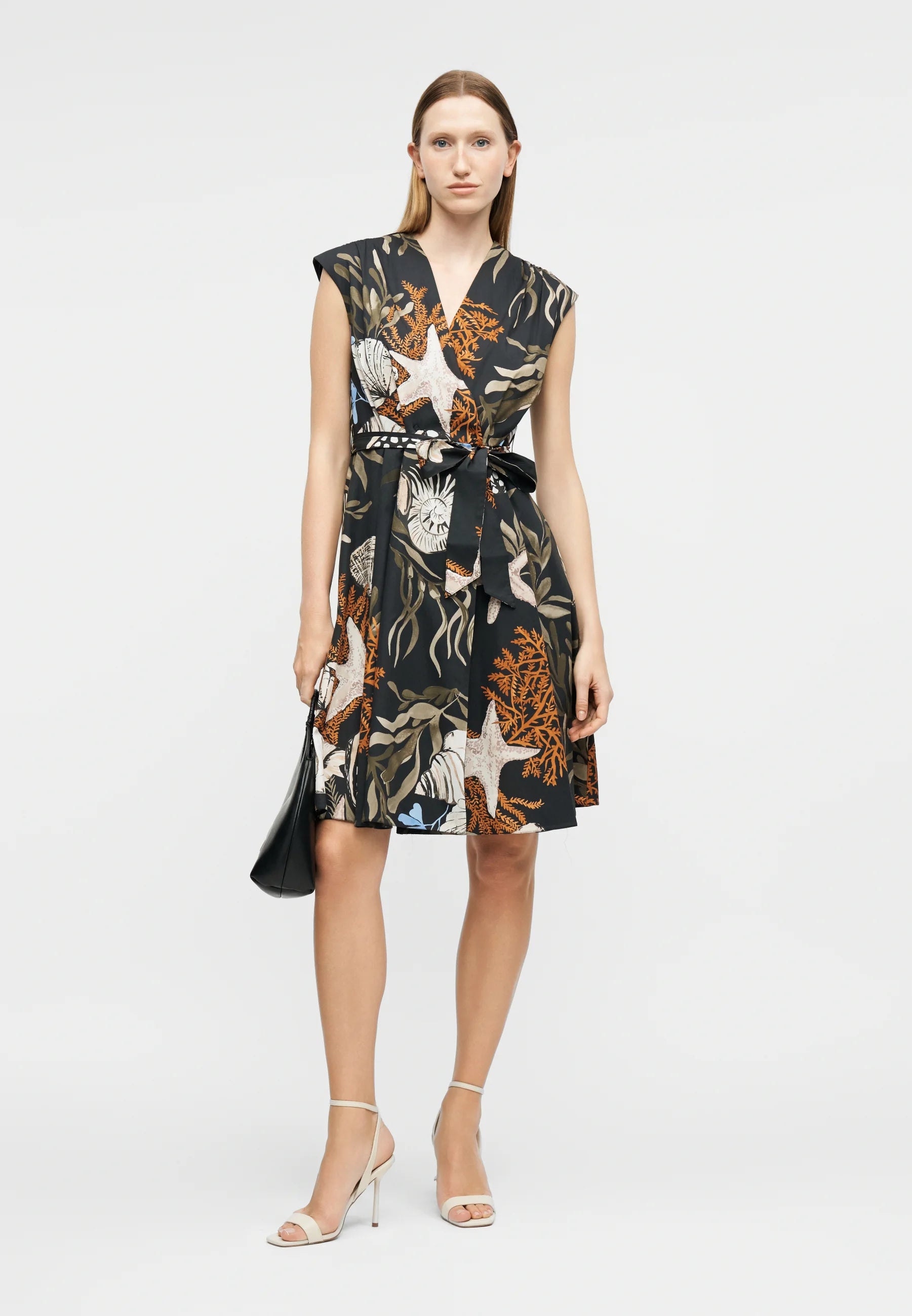 Rust Printed Dress