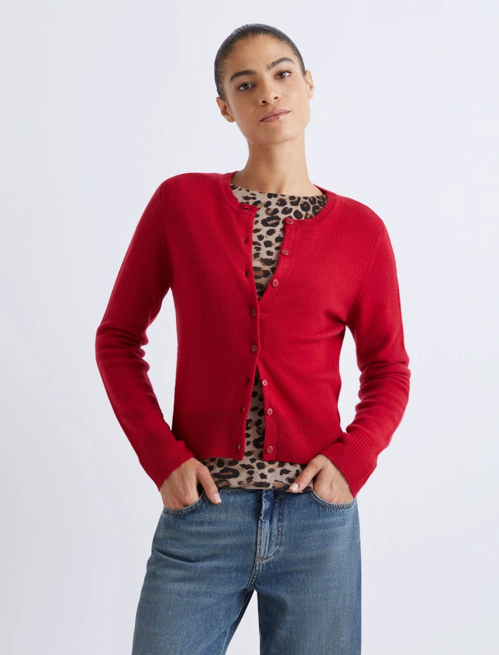 Wool-cashmere twin set