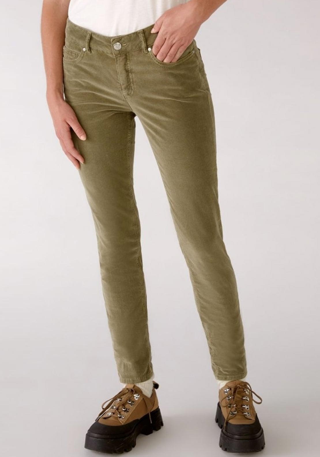 Khaki Baxtor Jeggings