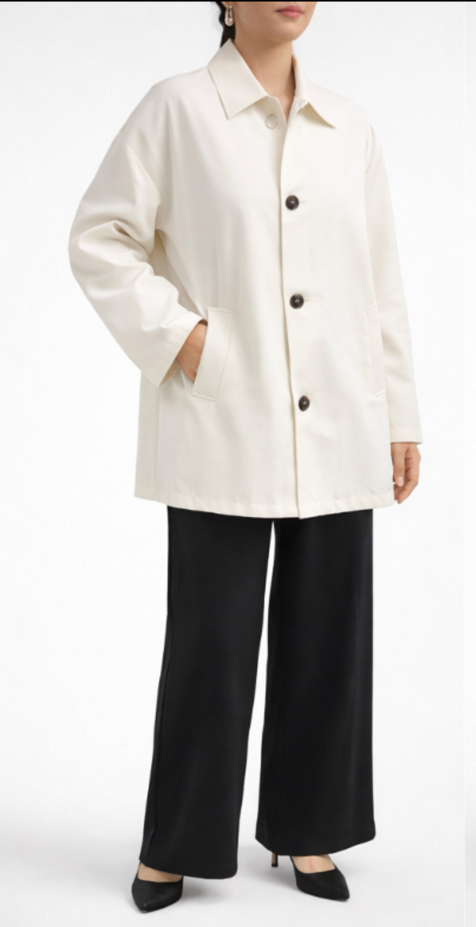 Cream Trench Coat