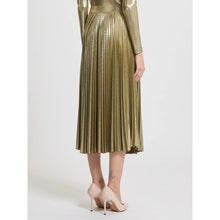 Load image into Gallery viewer, Marella Gold Pleated Skirt
