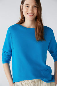Oui Jewel Blue Sweater