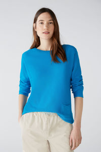 Oui Jewel Blue Sweater