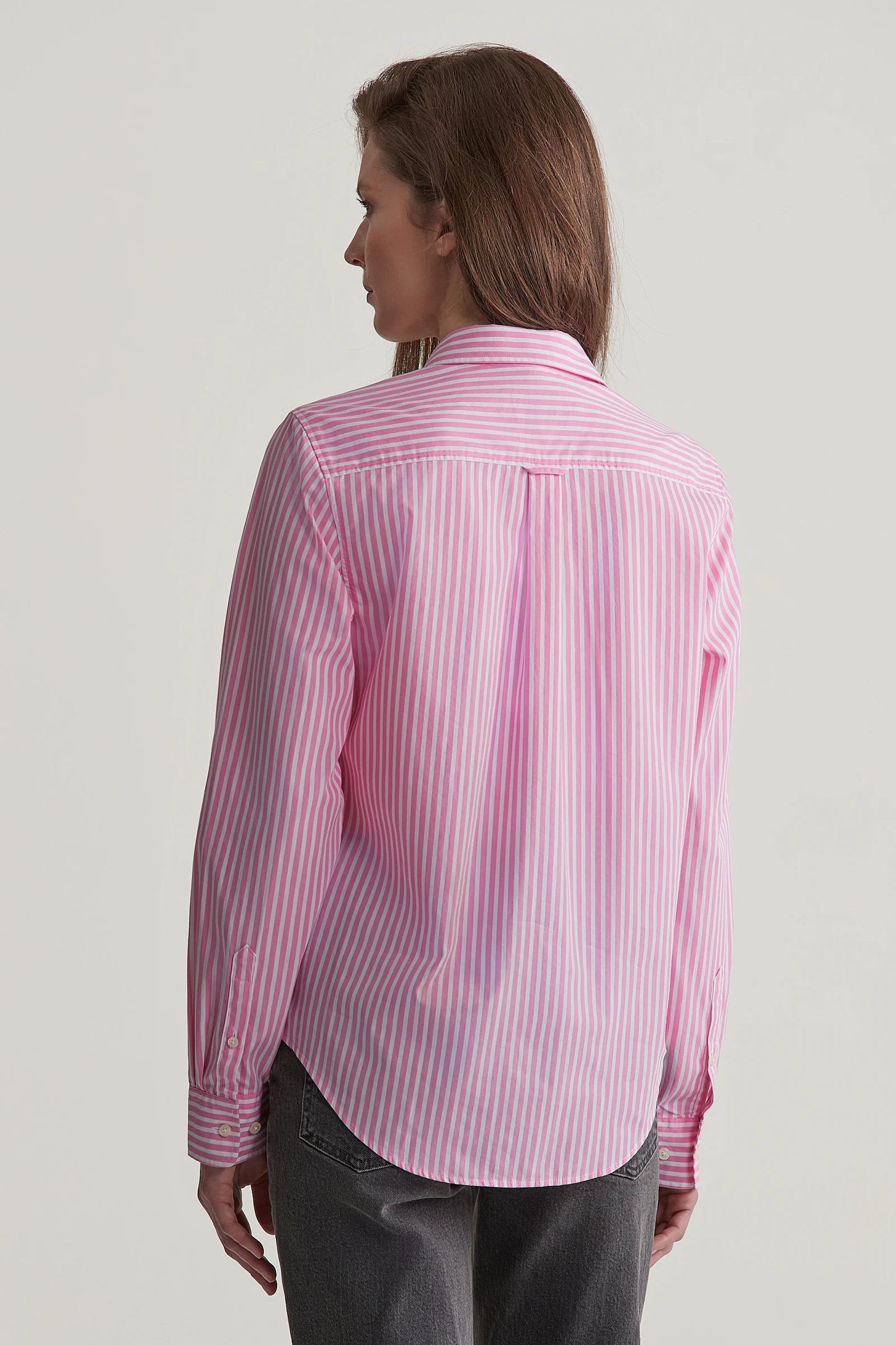 GANT Pink Striped Poplin Shirt