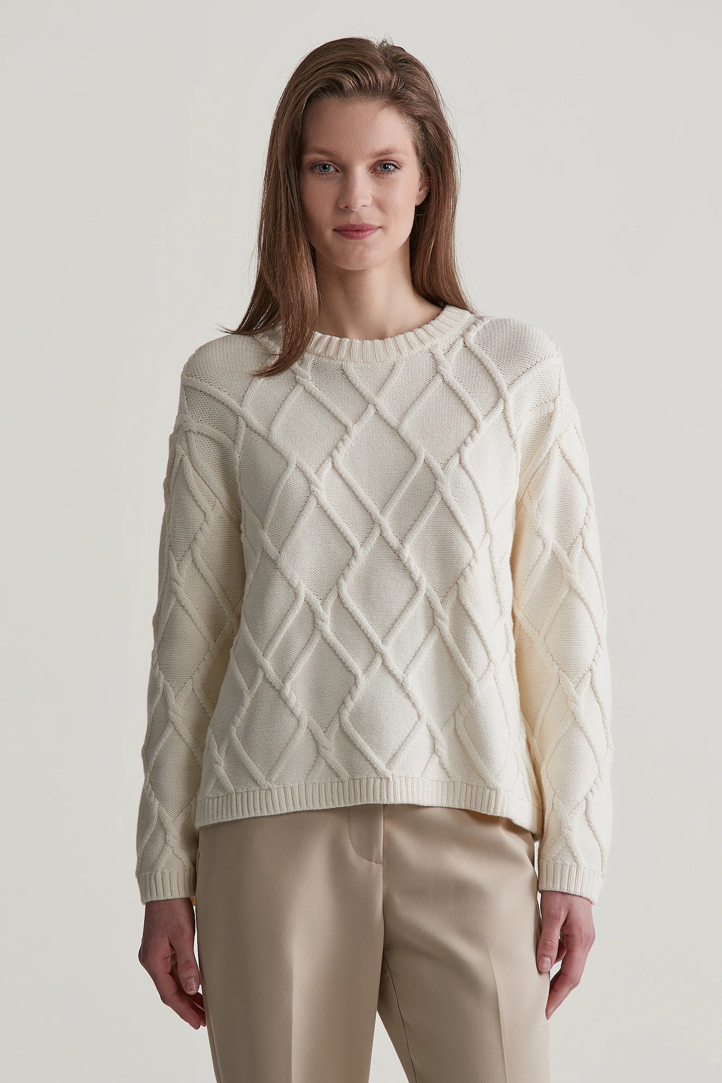 GANT Cream Chunky Knit