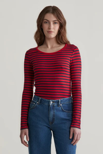 GANT Slim Striped L/S T-Shirt