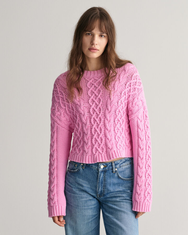 GANT Pink Crew Neck Sweater