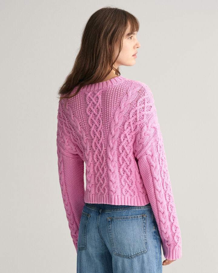 GANT Pink Crew Neck Sweater